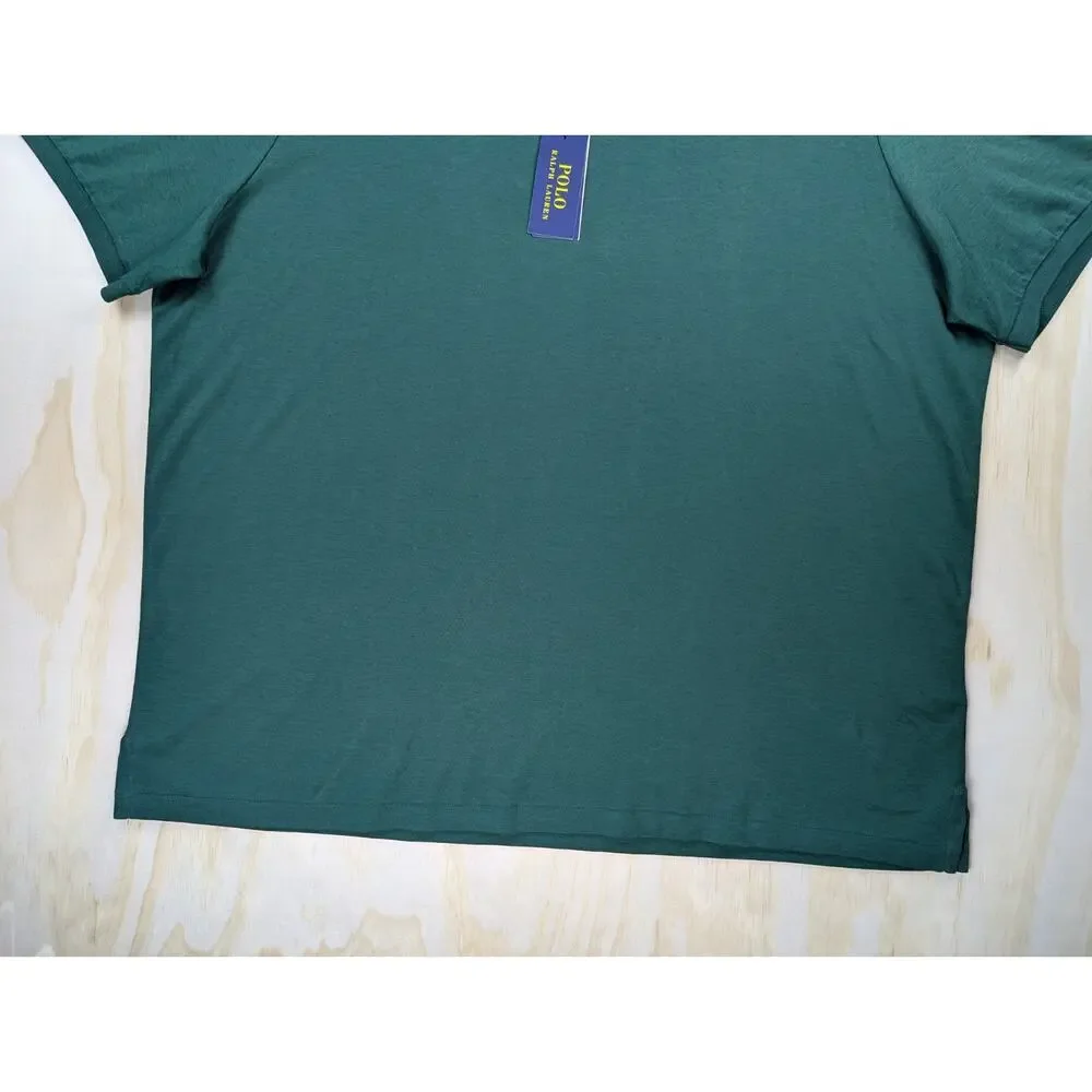 Polo Ralph Lauren Men's XXL Classic Fit Green Cotton Polo Shirt NWT